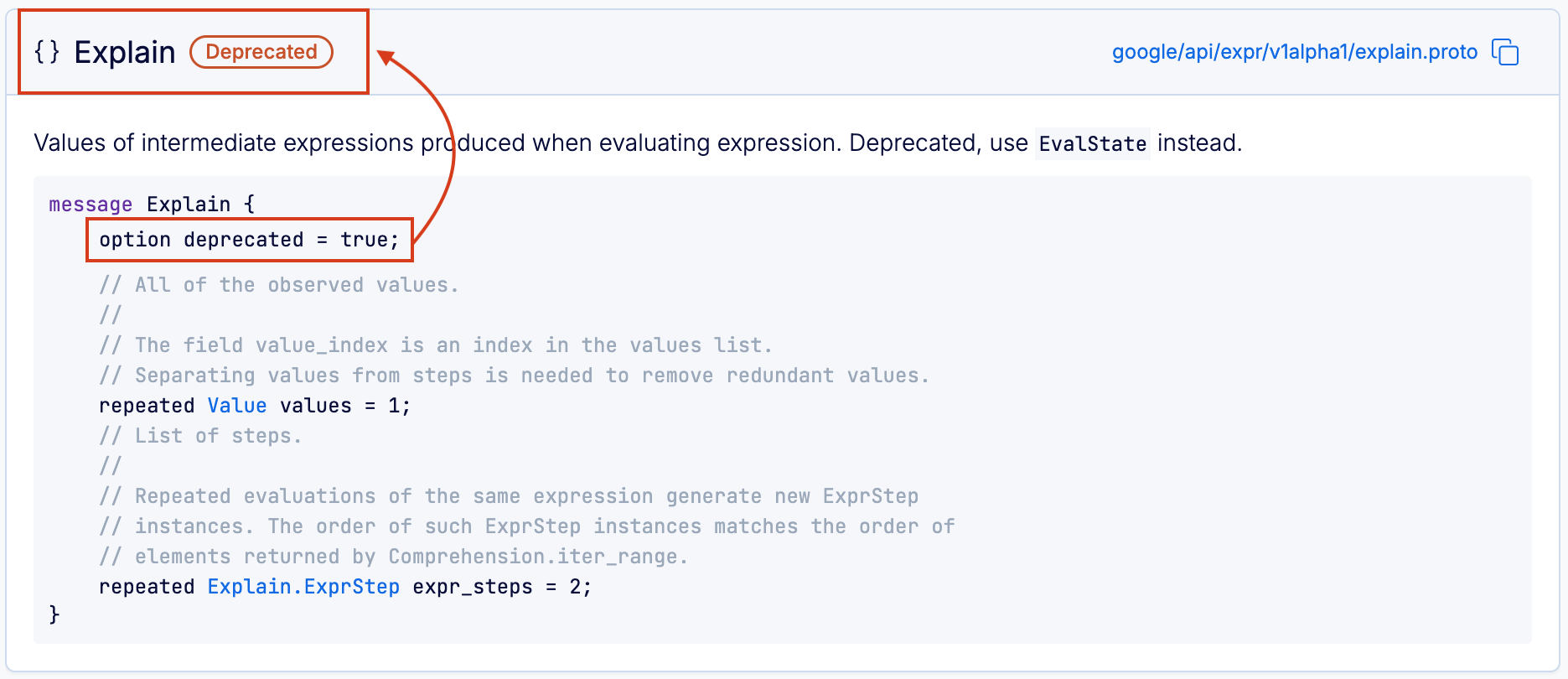 Deprecation notice